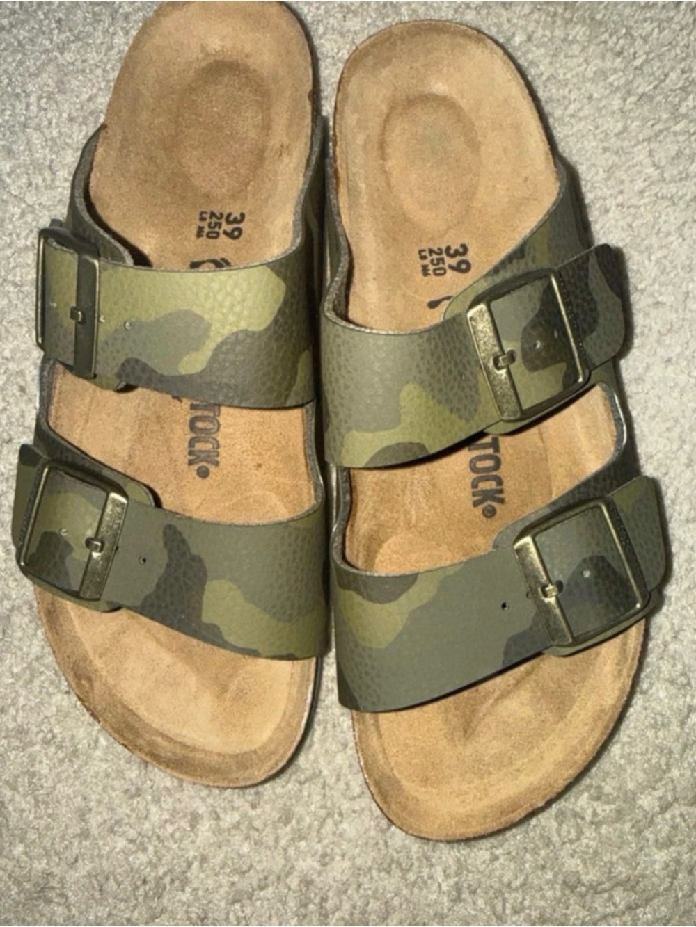 Birkenstock Arizona Camo Two-Buckle Sandal - Olive